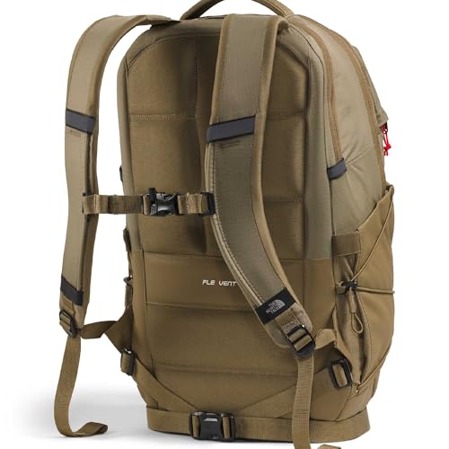 Image of The North Face Borealis Commuter Laptop Backpack - Water Repellent, Laptop Sleeve, Large Main Compartment, Cedar /Lava Red, One Size