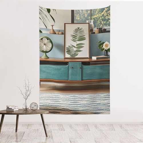Tapisserie murale moderne en velours haut de gamme Mid-Century