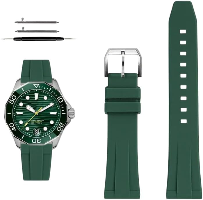 19/20/21/22mm Quick-release silicone strap for TAG Heuer F1 Gulf Aquaracer Carrera Water Ghost Rubber watch band Bracelet
