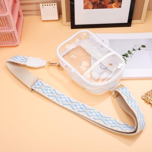 Bolso bandolera transparente contra esperas en controles con correa ajustable SEWACC 6