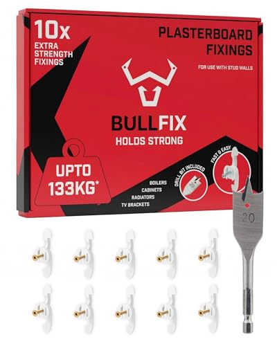 Bullfix Extra Plasterboard Fixings Heavy Duty - Starter 10 Pack
