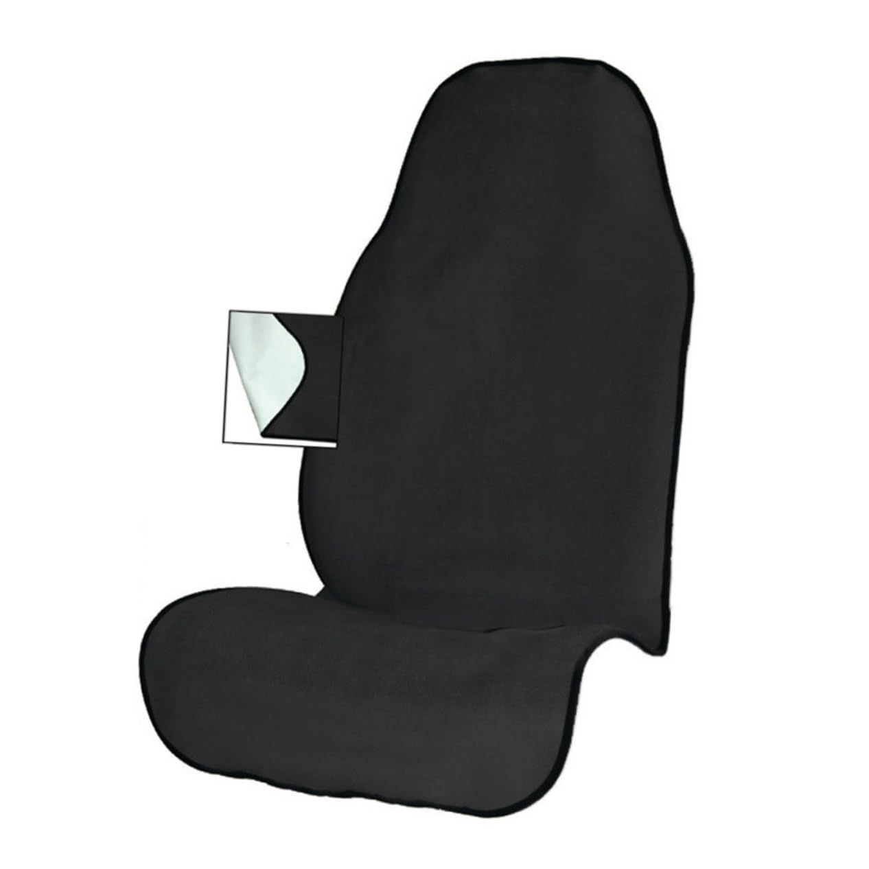 Kisangel 2pièces Housse De Siège Auto Étanche Antidérapante pour Animaux Protecteur pour Voitures Camionnettes Et SUV Noir