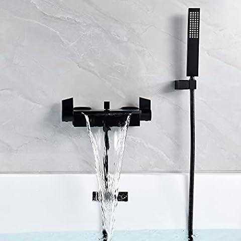 Grifo Bañera Cascada Pared Laton Con Alcachofa Cover