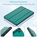 New Amazon Fire HD 8 Tablet Case (12th/10th Generation, 2024/2022/2020 Release), Lainergie Slim Light Smart Trifold Stand PU Lether Cover with Auto Wake/Sleep Incompatible with Old Version, Emerald