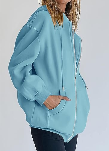 Image of PRETTYGARDEN Women's Fall Zip Up Hoodies Sweatshirts