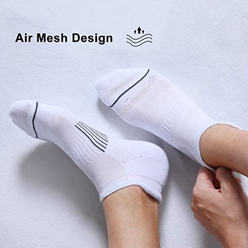 Fitrell 6 Pack Men'S Ankle Running Socks Low Cut Cushioned Athletic Sports Socks thumb #3