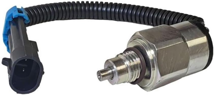 Fuel Stop Solenoid,Compatible with Ford/New Holland,87445987,Engine Stop Solenoid for Excavator
