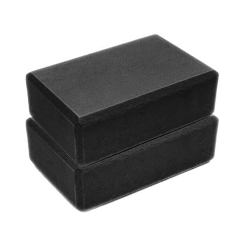 Keliay Yoga Block High Density EVA Foam Block to Support and Deepen Poses, Improve Strength and Aid Balance and Flexibility - Lightweight, Odor Resistant and Moisture-Proof Cushion EVA Gym (Black)