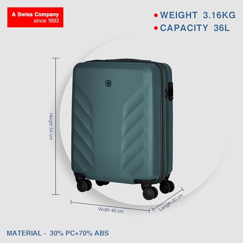 Image of WENGER, Motion, Hardside Suitcase, Swiss Designed, Travel Luggage Bag for Business & Leisure