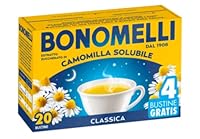 Bonomelli Classic lösliche Kamille, Konzentrat aus ausgewählten Blüten, verleiht Momente der Ruhe und Entspannung, Packung mit 20 Beuteln , 20 Stück (1er Pack)