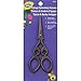 LoRan 40022 Vintage Embroidery Scissor with Heart Design, 4.75-Inch