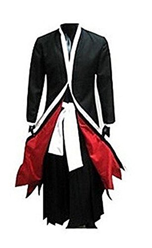 HOLRAN Bleach Ichigo Bankai Costume Set, Black, XL