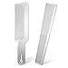 2 Pieces Metal Comb Set Metal Barber Comb Stainless Steel Blending Comb Fine Styling Cutting Comb Flat Top Clipper Comb Metal Detangling Comb for Men Women Salon, 2 Styles (Silver)