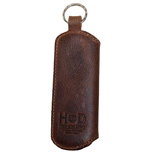image for Hide & Drink, Leather Band Aid Holder / Key Ring / Holder / First Aid 