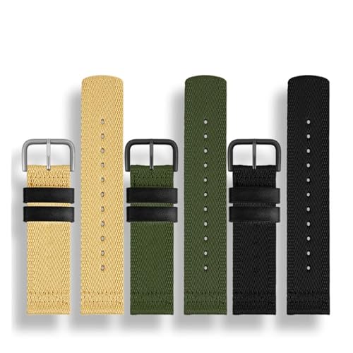 Bracelet montre 24 mm caoutchouc nylon long pour PRG-600YB - 7