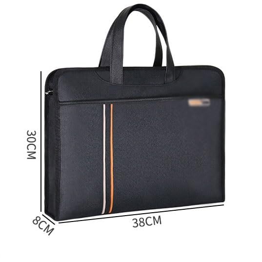 Portable Document Bag, Canvas, Conference Document Bag, Office Document Bag, Thickened Business Bag(E)2