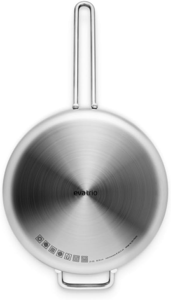 24 cm Stainless Steel and Ceramic Non-Stick Sauté Pan