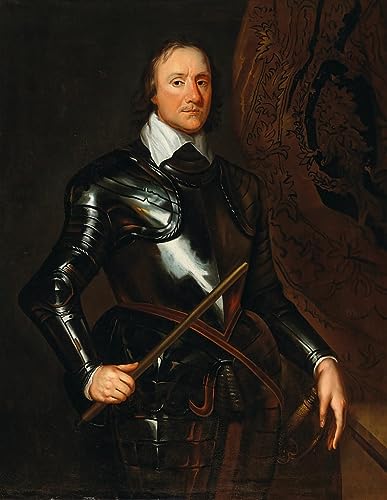 Impression sur toile Oliver Cromwell décoration murale affiche 60x90cm