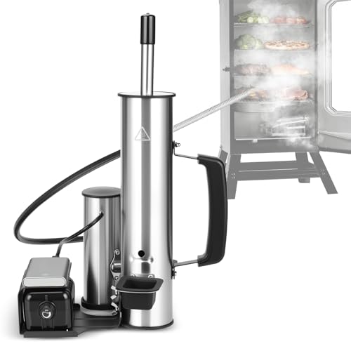 Electric Smoke Generator Portable Smoke Generator with Air Pump Smoke Tube for Pellet Smoker Cold Smoker Attachment for Cheese Salmon Adjustable Smoke Volume