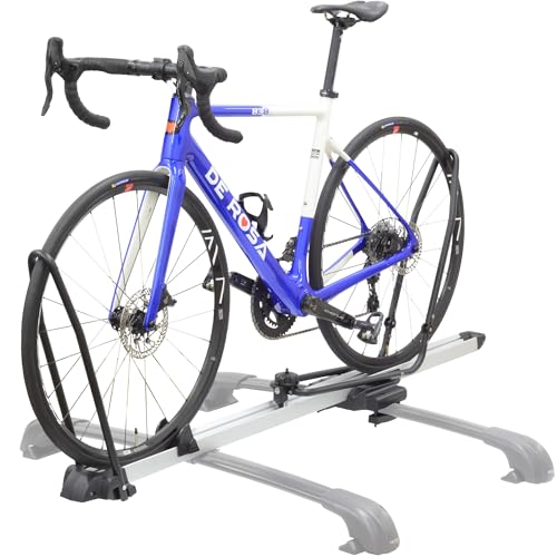 Terzo テルッツォ (by PIAA) サイクルキャリア 1台積み ルーフ用 タイヤホールドタイプ ロック付【EZ LOCK】& ワイヤーロック標準装備 シルバー×ブラック EC31