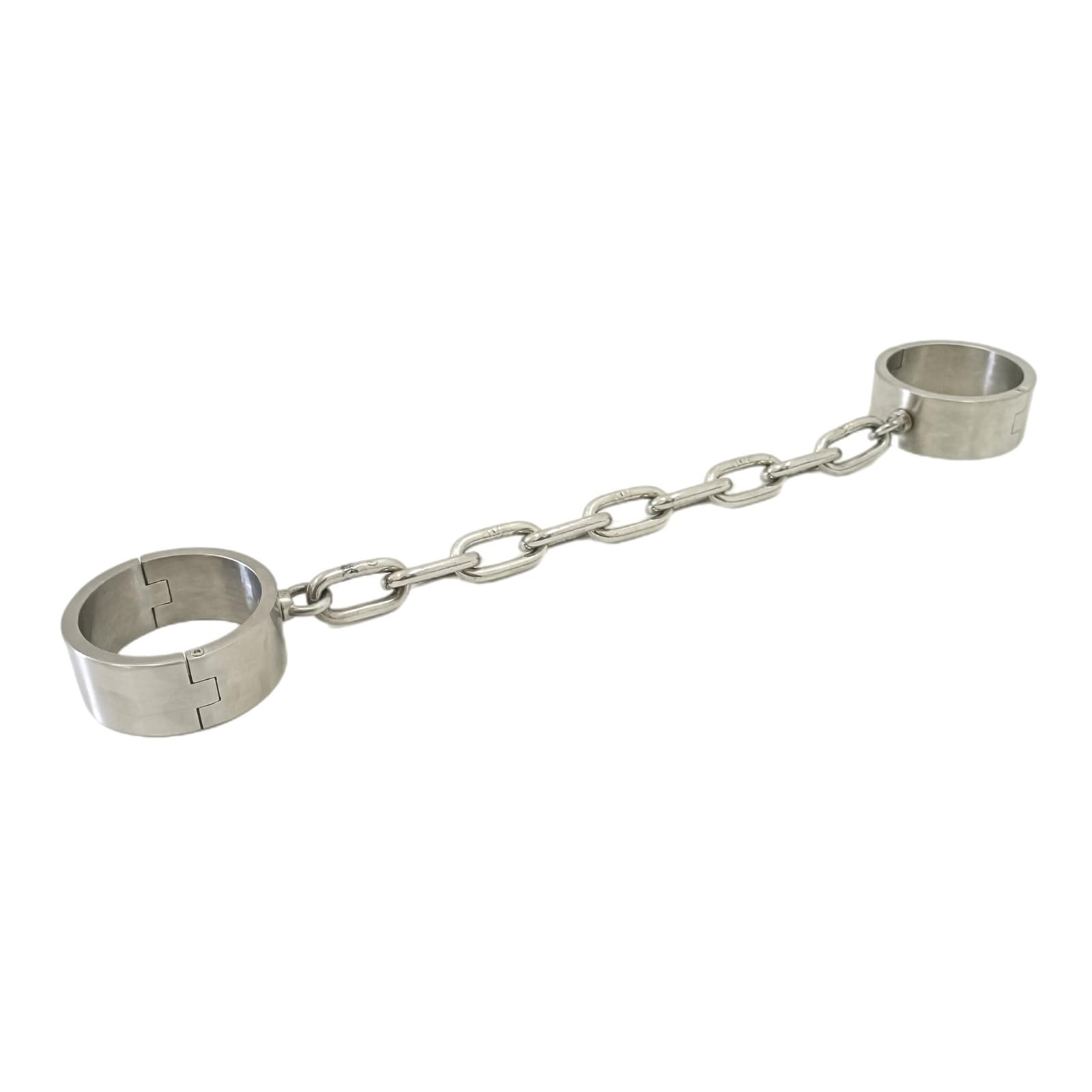 Menottes de cheville en acier inoxydable BDSM avec chaîne de 36 cm, manchettes de retenue métal, jouets sexuels SM
