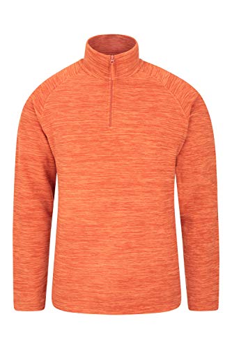 Preisvergleich Produktbild Mountain Warehouse Snowdon Mikrofleece für Herren - Warm, atmungsaktiv, schnelltrocknend, Fleecejacke mit Reißverschluss, weich, glattes Oberteil - Für Reisen & Alltag, Winter Rost XL
