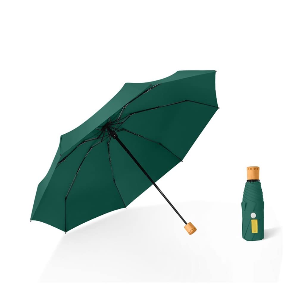 Fayee Wind Resistant Folding Umbrella, Mini Pocket Umbrella, Sunscreen Portable Travel Umbrella, for Outdoor Beach Travel (Color : B)