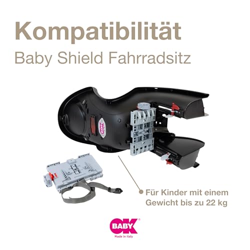 OKBABY- Zusätzliche Gepäckträger-Befestigungshalterung für den Kinderfahrradsitz Baby Shield