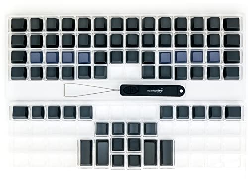 Touches de rechange Advantage360 PBT plastique vierge pour clavier mécanique custom