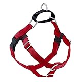 Wiggles Wags Whiskers Freedom No-Pull Dog Harness: Velvet Padding, Multi-function & USA Made! Lots of Sizes & Colors (Leash Not Included), Small Red