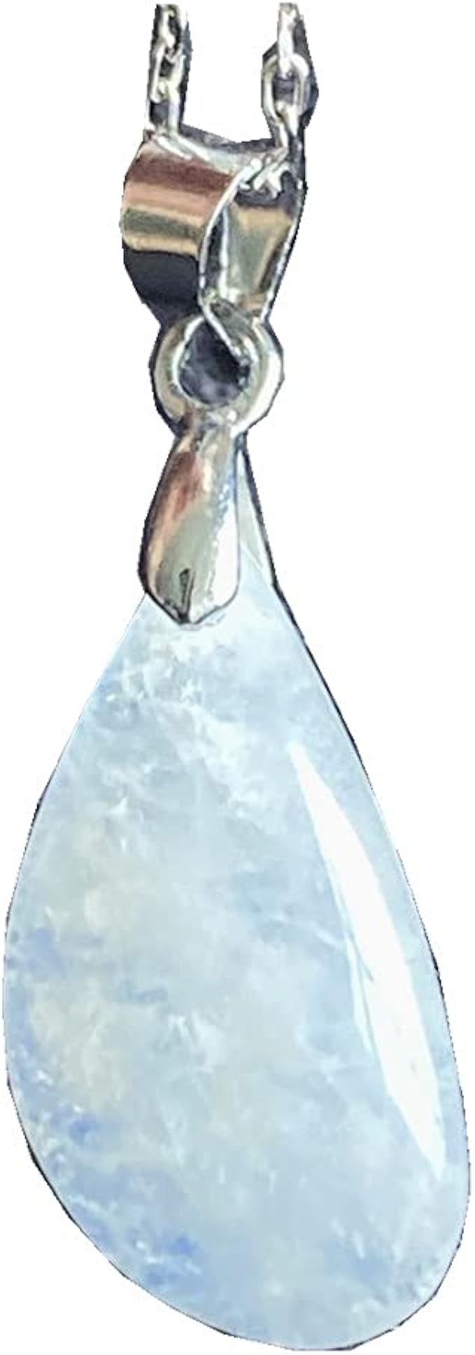 Natural Moonstone Crystal Pendant Necklace, Moonstone