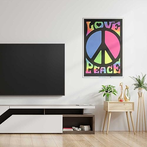 Scorpio Posters Peace & Love Blacklight Poster thumb #4