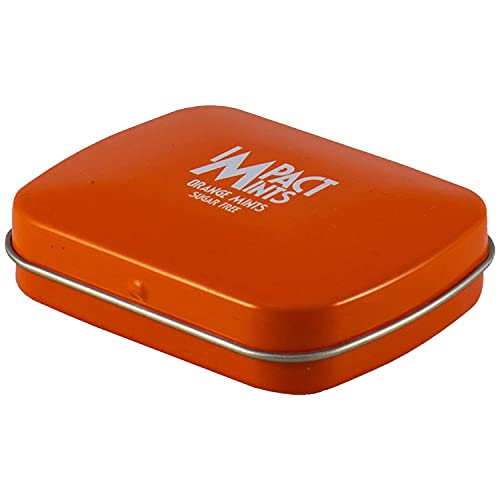 Image of Impact Products Sugar-Free Mints Orange Flavor 14G, For Everlasting & Pleasant Breath, Product Of Germany, Pocket Friendly Mints In Classic Tin Packaging (Pack of 3)