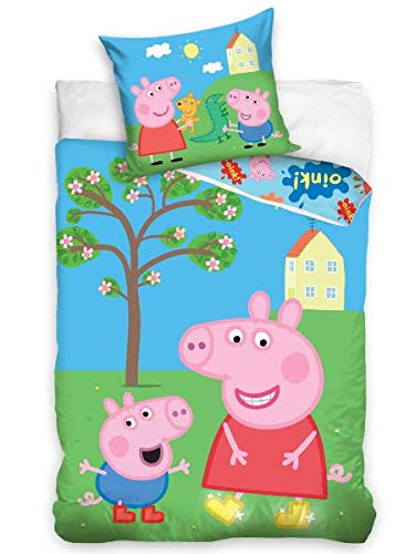 Carbotex - Juego de cama infantil (2 piezas) Peppa Pig PP192021 Peppa...