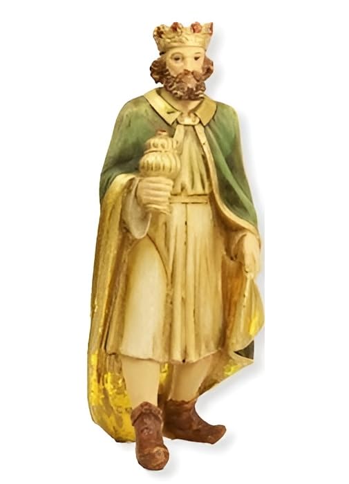 FADEDA 13x Krippenfiguren/Höhe: 10 cm/handbemalt/detailgetreue Krippen Figuren - Weihnachten Tisch Dekoration Krippe Zubehör