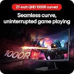 LG Gaming Monitor 27GS60QN 27 Ultragear™ 27-inch/QHD (2560x1440) / 180Hz / 1ms (GtG) / Curved Display/Black
