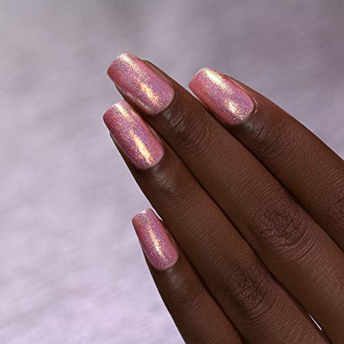 Image of ILNP Opal Sunset - Opalescent Pink Holographic Jelly Nail Polish