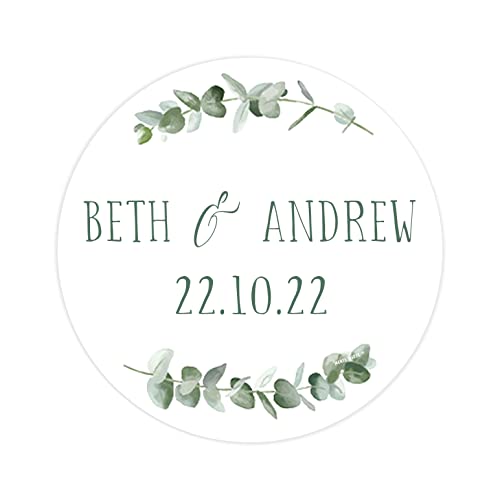 Personalised wedding stickers wedding labels favor sticker