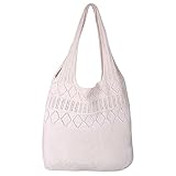 Sac fourre-tout de grande capacité : ce sac fourre-tout au crochet pour femme dispose d'une grande poche ouverte qui est extensible et assez spacieuse pour contenir facilement votre portefeuille, parapluie, tablette, téléphone portable, clés, cosméti...
