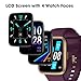 TYKOIT Smart Watch, Fitness Tracker with Touchscreen, Heart Rate Monitor, Blood Oxygen, Sleep Tracking Fitness Watch 5ATM Waterproof Smartwatch for Women Men Pedometer Step Calories for Android iOS
