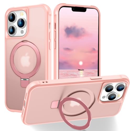 CHAOFEnG Compatible with iPhone 13 Pro Max Case with Stand, Pink