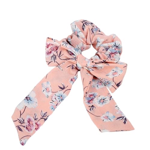 2 gomas para el pelo con lazo, borla para el pelo, anillos para el pelo, accesorios para el pelo, bandas de goma, accesorio para la cabeza, sujeción gruesa para coletas, fiestas, festivales, rosa