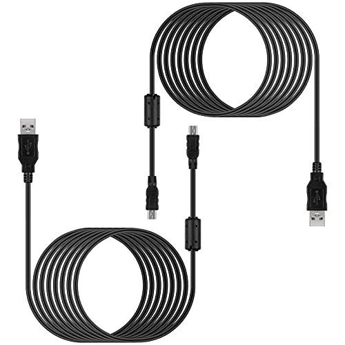 Best Deal Product Charger Cable for TI Nspire CX CAS, TI-84 Graphing Calculator Plus CE, C Silver, 5ft USB PC Charging Cord 2-Pack