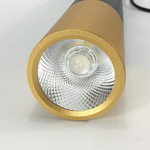 Lámpara colgante de un solo cabezal con tubo largo de aluminio para comedor y barra 7