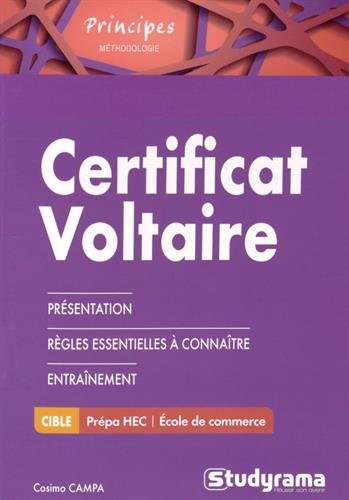 Télécharger Certificat Voltaire PDF Ebook En Ligne