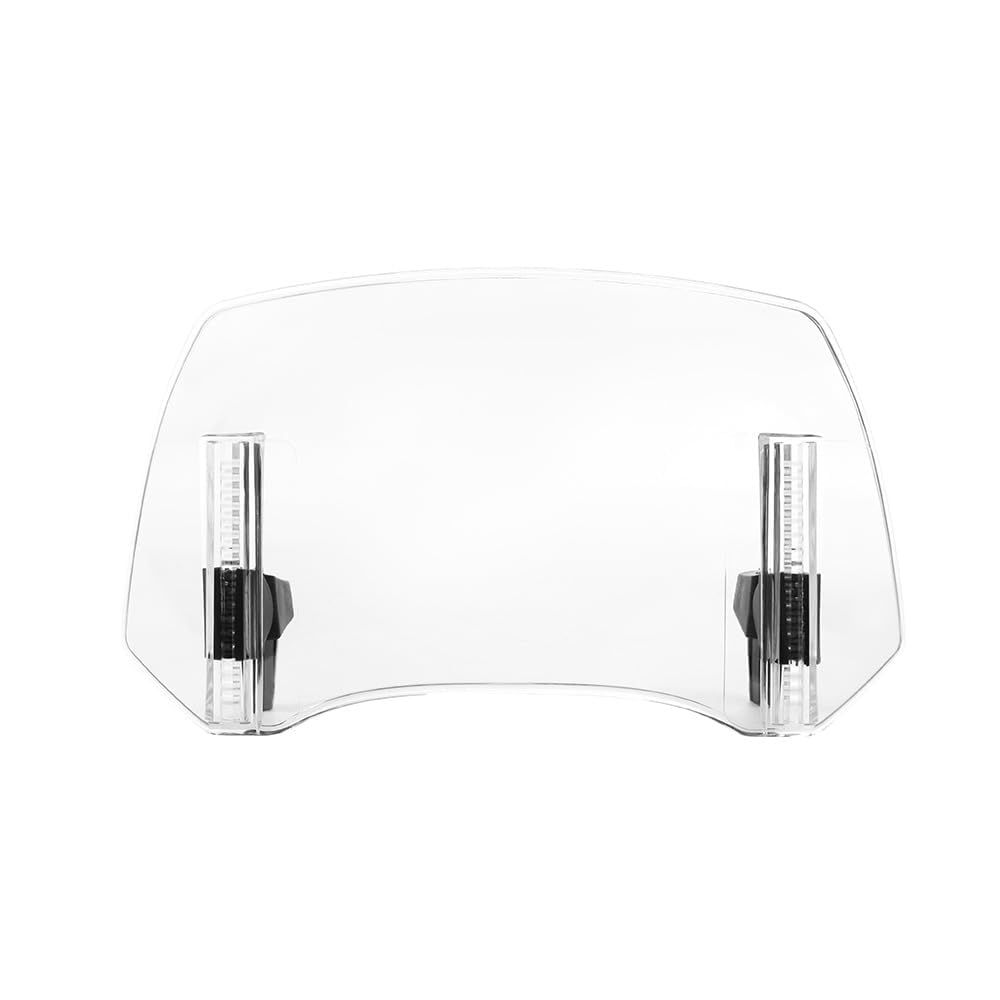 EOEIIQXZJXG Motorcycle wind deflector, for GSX S1000GT GSX S1000 GT GSXS 1000GT 2023 Windscreen extension clip-on wind deflector spoiler air deflector windscreen visor,A-transparent-normal