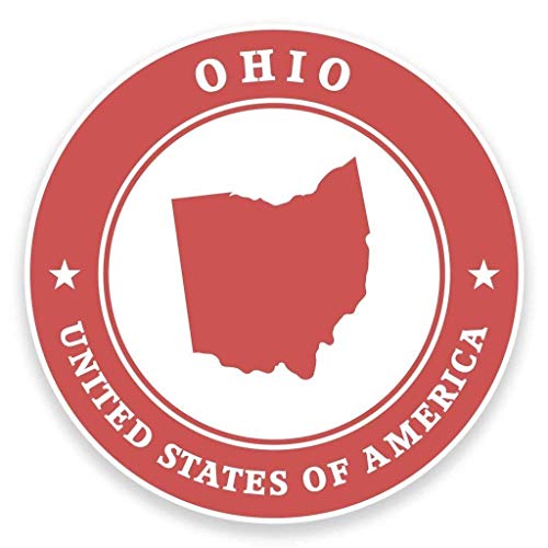 Ohio USA Round Metal 0.75" Lapel Pin Hat Shirt Pin Tie Tack Pinback2