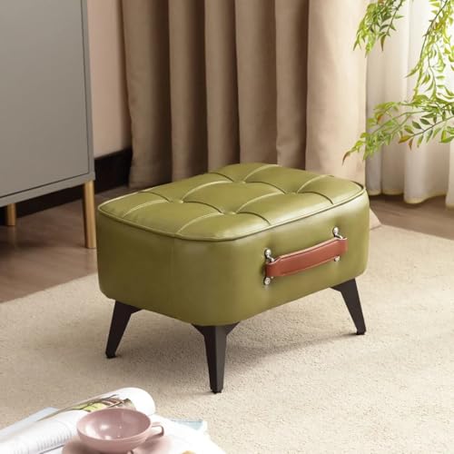 GeFSDOU Taburete corto minimalista súper suave que ahorra espacio, banco corto para zapatos con asiento suave para entrada de sala de estar