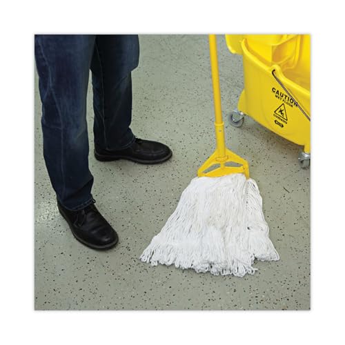 Image of Boardwalk Pro Loop Web /Tailband Wet Mop Head, Rayon, #24 Size, White, 12 /Carton