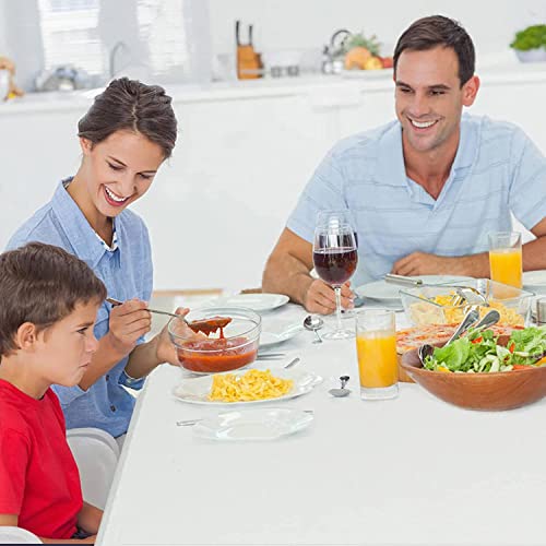 Bi-Folding Table 4 Ft, Plastic Portable Tables For Dining Parties Card Picnic Camping, Granite White #TOP1